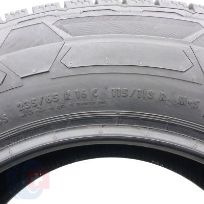 5. Opony 235/65 R16C 2x CONTINENTAL 115/113R VanContact Winter Zimowe 2024 jak nowe 8,8-9,5mm