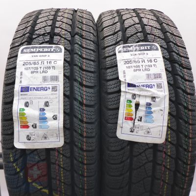 4. Opony 205/65 R16C 4x SEMPERIT 107/105T Van-Grip 3 Zimowe 2021 Jak Nowe