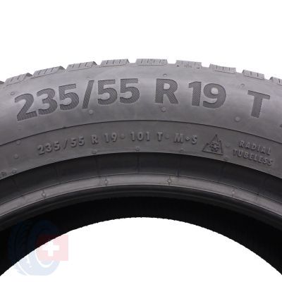 5. Opony 235/55 R19 2x CONTINENTAL 101T WinterContact TS870P Seal zimowe 8,2mm 2023 Jak Nowe