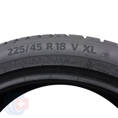 6. 4 x CONTINENTAL 225/45 R18 95V XL WinterContact TS870P Zima 8-8,8mm 2022/23