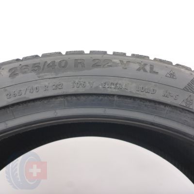 7. Opony 265/40 R22 4x CONTINENTAL 106V XL WinterContact TS850P SUV Zimowe 2022 Jak Nowe Nieużywane