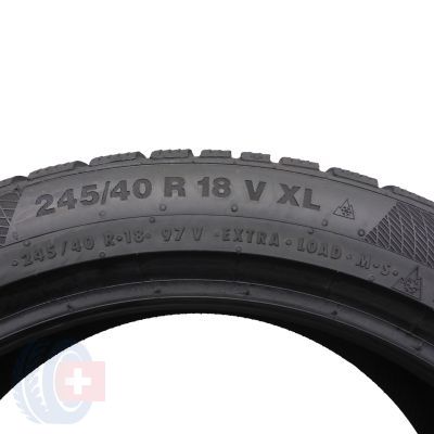 5. 2 x CONTINENTAL 245/40 R18 97V XL WinterContact TS850P Zima 2018 5,8-6mm