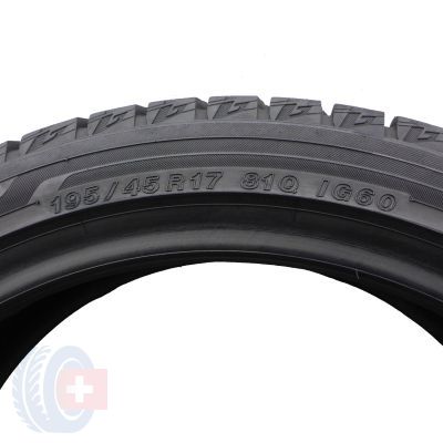 6. Opony 195/45 R17 2x YOKOHAMA 81Q ice Guard iG60 Zimowe 2019 7.8-8mm Jak Nowe