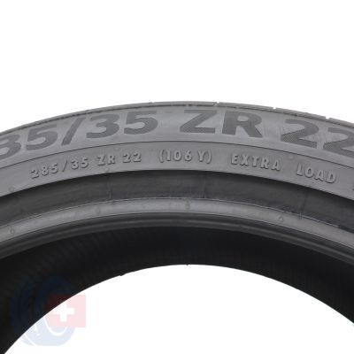 4. Opony 285/35 R22 2x CONTINENTAL 106Y XL SportContact 6 Letnie 2022 6mm