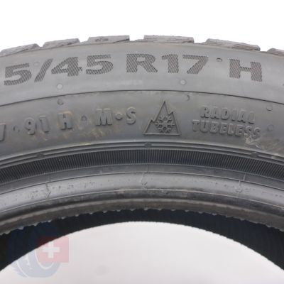 4. Opony 225/45 R17 2x CONTINENTAL 91H WinterContact TS860S RunFlat BMW Zimowe 2022 Jak Nowe Nieużywane