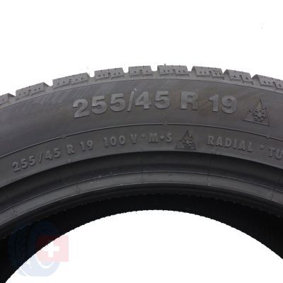 5. Opony 255/45 R19 2x CONTINENTAL 100V ContiWinterContact TS830P NO Zimowe 2019 7mm