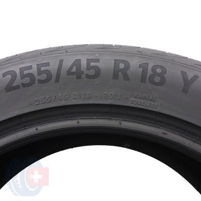 4. Opony 255/45 R18 2x CONTINENTAL 99Y PremiumContact 6 Letnie 2016 6mm