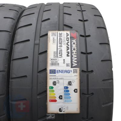 3. Opony 265/40 R19 2x YOKOHAMA 102Y XL Advan A052 Letnie 2021 Jak Nowe