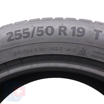 6. Opony 255/50 R19 2x CONTINENTAL 103T WinterContact TS 870 P Zimowe 2023 8mm