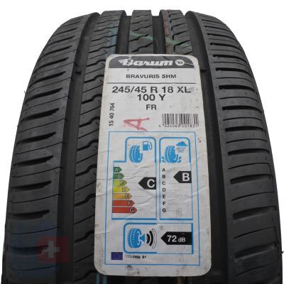 2. 1 x BARUM 245/45 R18 100Y XL Bravuris 5HM Lato 2020 Jak Nowa Nieużywana 