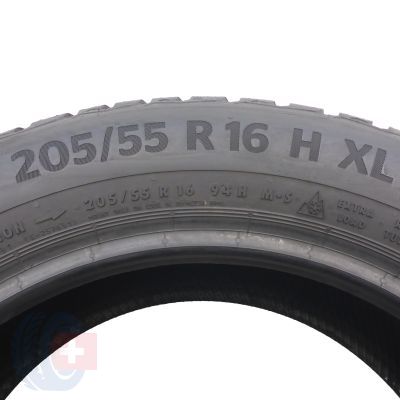 3. 1 x CONTINENTAL 205/55 R16 94H XL WinterContact TS870 Zima 8,5mm 2021 Jak Nowa