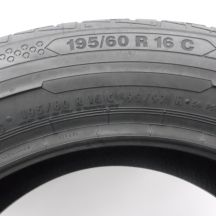 7. Opony 195/60 R16C 4x CONTINENTAL 99/97H ContiVanContact 100 Letnie 2019 Jak Nowe 