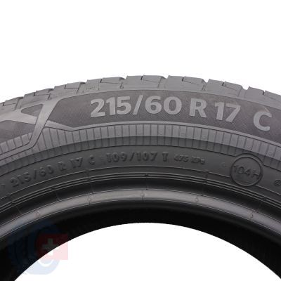 6. 4 x CONTINENTAL 215/60 R17C 109/107T VanContact Eco Lato 2022 6,2-7,5mm