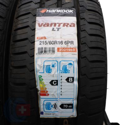 4. 2 x HANKOOK 215/60 R16C 103/101T Vantra LT Ra18 Lato M+S 2015 Nieużywane