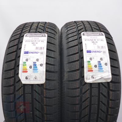3. Opony 215/50 R17 4x CONTINENTAL 95H WinterContact TS 870 P Zimowe 2023 Jak Nowe