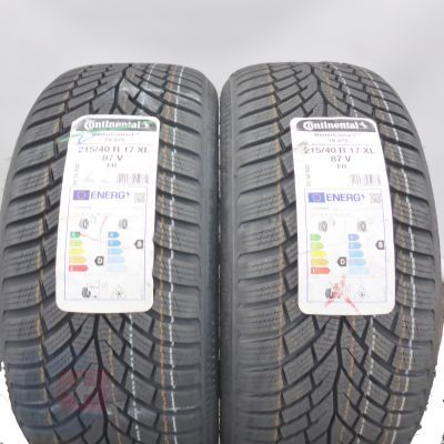 3. Opony 215/40 R17 4x CONTINENTAL 87V WinterContact TS 870 Zimowe 2022/23 
