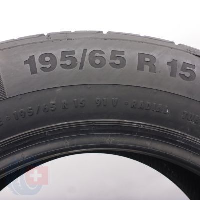 6. Opony 195/65 R15 2x CONTINENTAL 91V ContiPremiumContact 5 Letnie 2016/17 