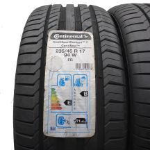 2. Opony 235/45 R17 2x CONTINENTAL 94W ContiSportContact 5 SEAL Letnie 2015 Nieużywane 