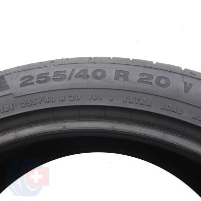 7. Opony 255/40 R20 2x CONTINENTAL 101V XL ContiSportContact 5 SEAL Letnie 2022 6.5-6.8mm