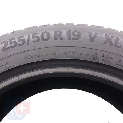 4. Opona 255/50 R19 1x CONTINENTAL 107V WinterContact TS 870 P Zimowa 2022 8,5mm Jak Nowa
