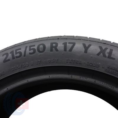 5. 2 x CONTINENTAL 215/50 R17 95Y XL PremiumContact 6 Lato 2019 Jak Nowe