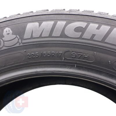 4. 2 x MICHELIN 225/55 R17 97H Alpin 5 BMW MO Zima 7,2mm 2021/22 Jak Nowe