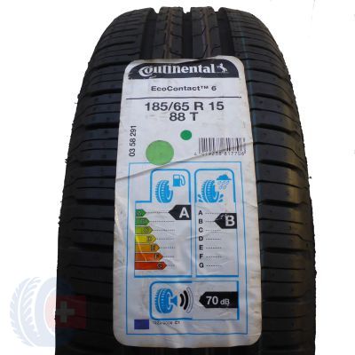 1 x CONTINENTAL 185/65 R15 88T EcoContact 6 Lato 2018 Jak Nowa Nieużywana