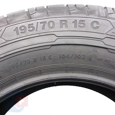 4. Opony 195/70 R15C 2x CONTINENTAL 104/102R ContiVanContact 200 Letnie 2018 Jak Nowe Nieużywane