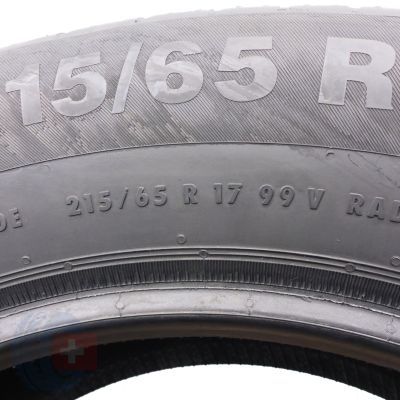 3. 1 x CONTINENTAL 215/65 R17 99V ContiEcoContact 5 Lato 2019 5,2mm