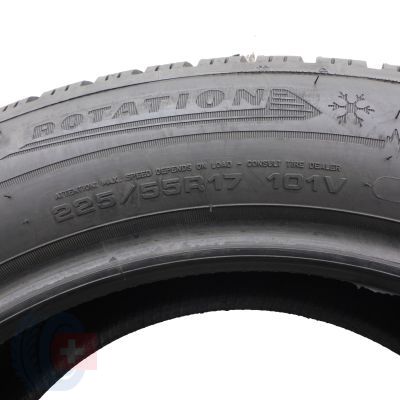 3. Opona 225/55 R17 1x DUNLOP 101V XL WinterSport 5 Zimowa 2023 Jak Nowa 9,2mm