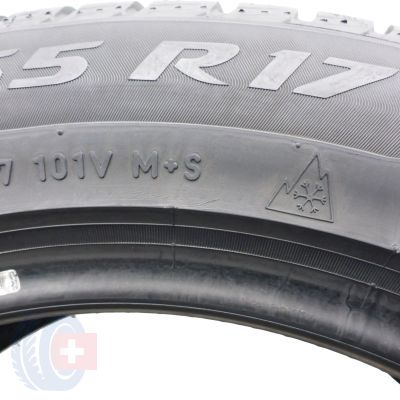 2. Opony 225/55 R17 2x PIRELLI 101V XL Sottozero3 Zimowe 2019 6,5-7mm