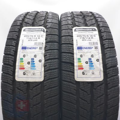 5. Opony 225/75 R16C 4x CONTINENTAL 116/114R VanContact Winter Zimowe 2022 Nieużywane