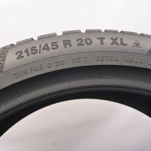 4. Opona  215/45 R20 1x CONTINENTAL 95T XL WinterContact TS 850 P Zimowa 2020 Jak Nowa 