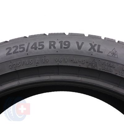 5. 4 x CONTINENTAL 225/45 R19 96V XL WinterContact TS870P Zima 2022 7,5-8mm