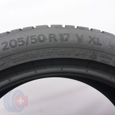 5. Opony 205/50 R17 2x CONTINENTAL 93V XL WinterContact TS870P Zimowe 2024 Jak Nowe 8,2mm
