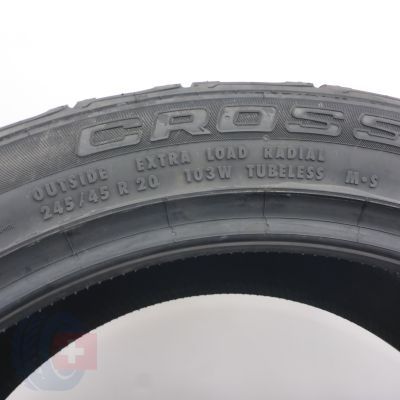 5. Opony 245/45 R20 2x CONTINENTAL 103W XL CrossContact UHP M+S Letnie 2021 Jak Nowe