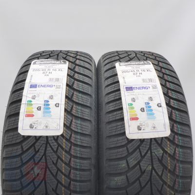 Opony 205/45 R16 2x Continental 87H XL WinterContact TS 870 Zimowe 2022