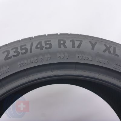 4. Opona 235/45 R17 1x CONTINENTAL 97Y XL PremiumContact 6 Letnia 2020 Jak Nowa