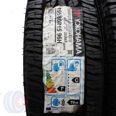 2. 2 x YOKOHAMA 195/80 R15 96H Geolandar A/T GO15 Wielosezon 2016 