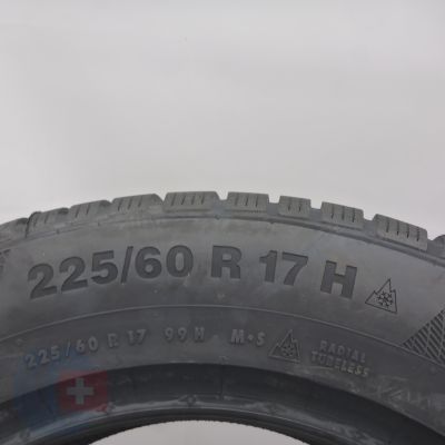 6. Opony 225/60 R17 2x CONTINENTAL 99H XL  WinterContact TS 850 P Zimowe 2021/22