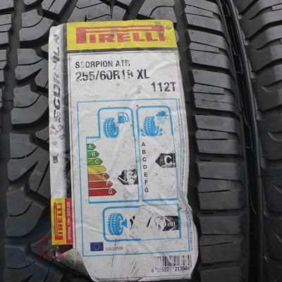 2. Opony 255/60 R18 2x PIRELLI 112T XL Scorpion Atr Letnie M+S 2018 Jak Nowe Nieużywane