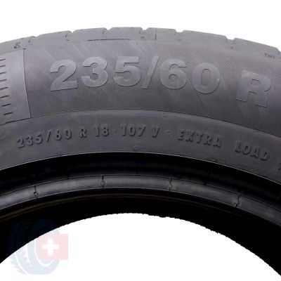 6. 4 x CONTINENTAL 235/60 R18 107V ContiEcoContact 5 VOL SUV Lato 2018 Jak Nowe 7mm