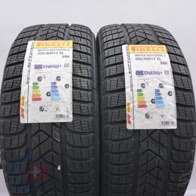 Opony 205/40 R17 2x PIRELLI 84H XL Winter Sottozero3 Zimowe 2022 Jak Nowe Nieużywane