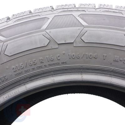 5. Opony 225/65 R16C 2x CONTINENTAL 106/104T VanContact Winter 2020 Jak Nowe 8,8-9mm