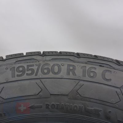 6. Opony 195/60 R16C 2x CONTINENTAL 99/97T VanContact Winter Zimowe 2023