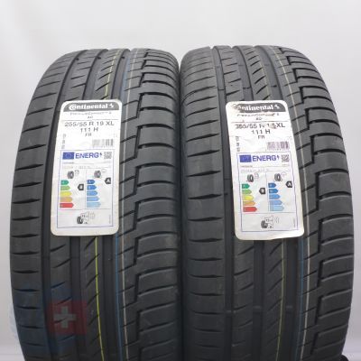 4. Opony 255/55 R19 4x CONTINENTAL 111H XL PremiumContact6 AO Letnie 2022 Nieużywane 