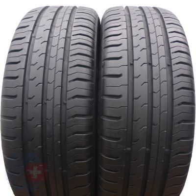 2 x CONTINENTAL 185/55 R15 82H ContiEcoContact 5 Lato 2020 Jak Nowe 7,5mm