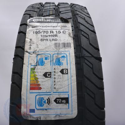 Opona 195/70 R15C 1x CONTINENTAL 104/102R ContiVanContact 100 Letnia 2019