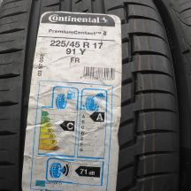 3. Opony 225/45 R17 4x CONTINENTAL 91Y PremiumContact 6 Letnie 2019 Jak Nowe Nieużywane