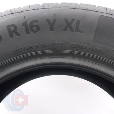 6. Opony 225/55 R16 2x CONTINENTAL 99Y XL EcoContact 6 Letnie 2021 Jak Nowe